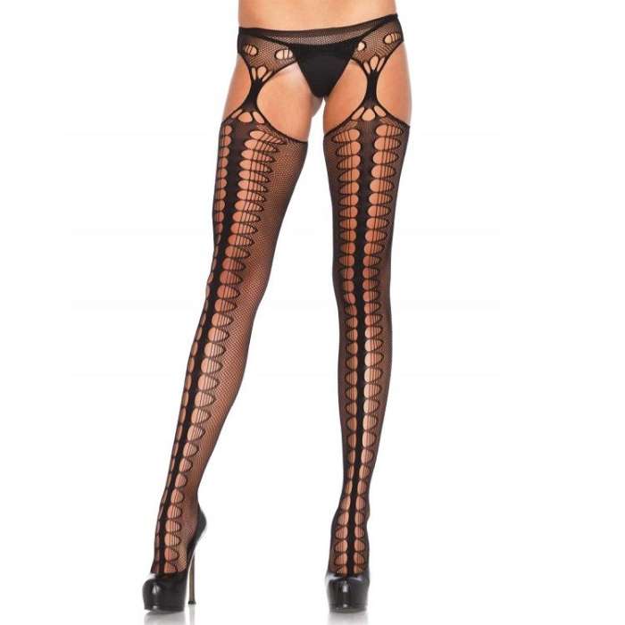 MEIAS LIGA PRETO - LEG AVENUE - TA...