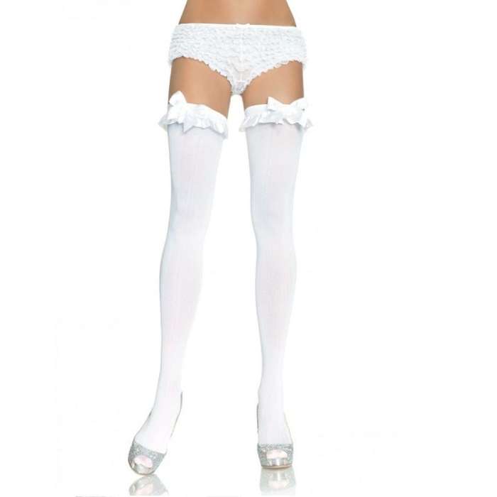 MEIAS BRANCO - LEG AVENUE - TAMANHO S