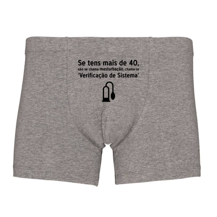 Boxer personalizado - 40 anos