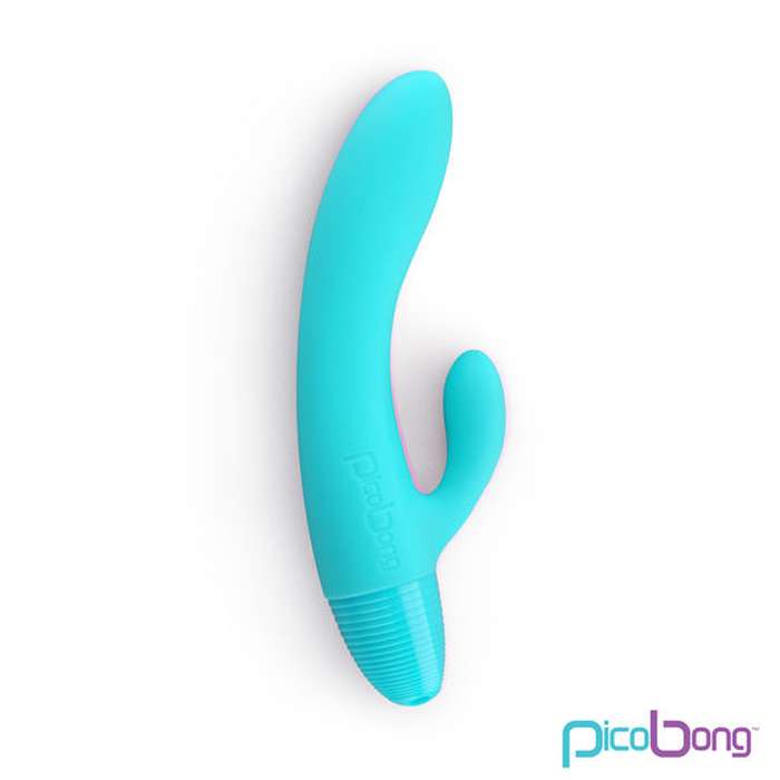 VIBRADOR COM ESTIMULAÇÃO DE CLITÓRIS - AZUL - PICOBONG