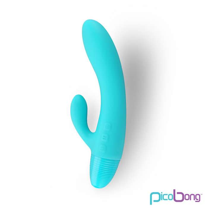 VIBRADOR COM ESTIMULAÇÃO DE CLITÓRIS - AZUL - PICOBONG