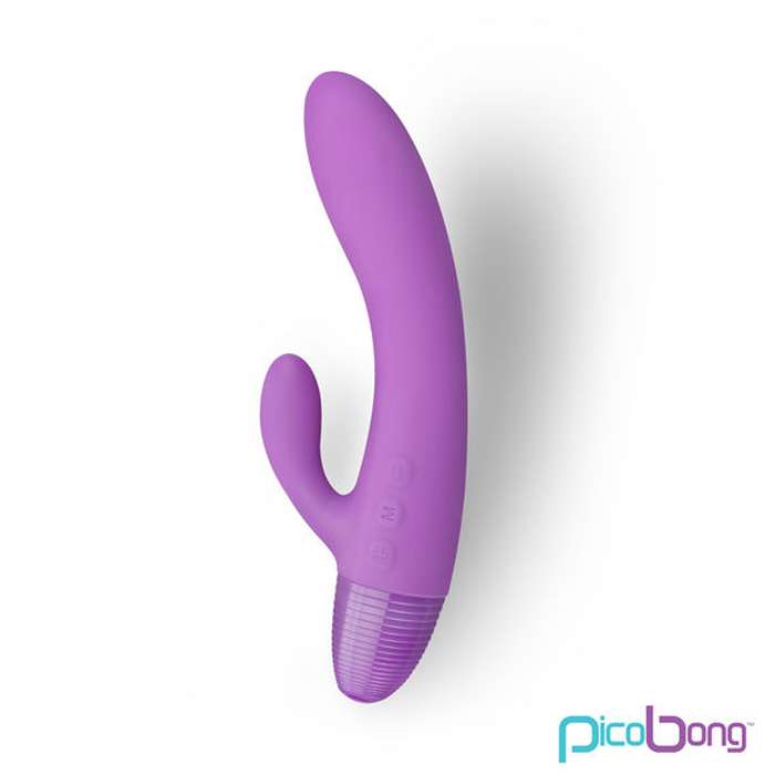VIBRADOR COM ESTIMULADOR DE CLITÓRIS - LILÁS - PICOBONG
