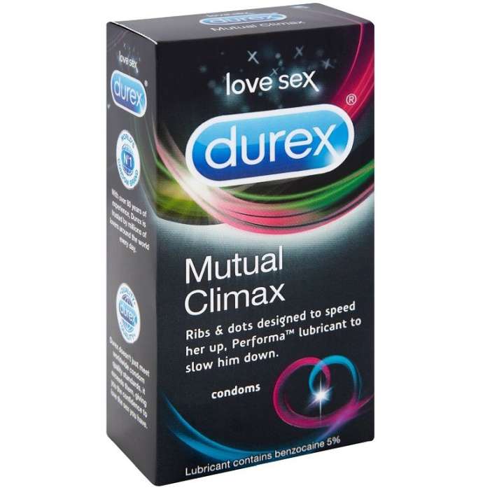 PRESERVATIVOS - DUREX CLIMAX MÚTUO - 12 UNIDADES