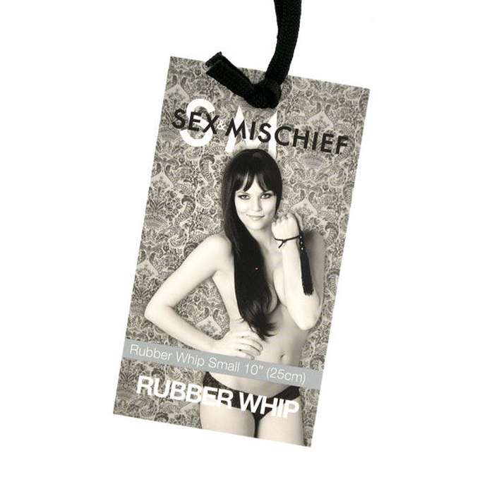 PEQUENO CHICOTE DE BORRACHA - 25 CM - SEX MISCHIEF