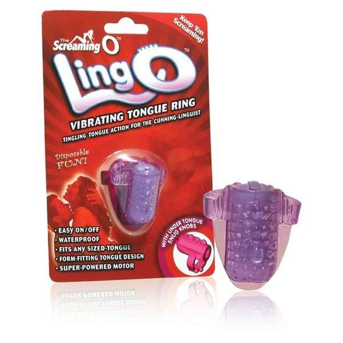 ANEL COM LINGUA E COM VIBRAÇÃO - SCREAMING O