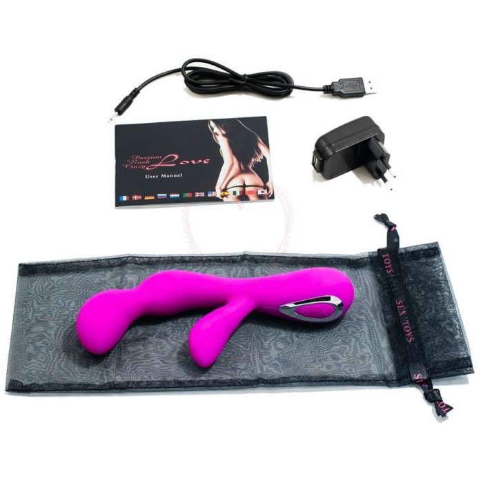 VIBRADOR COM ESTIMULADOR - PRETTY LOVE - IMPULSE