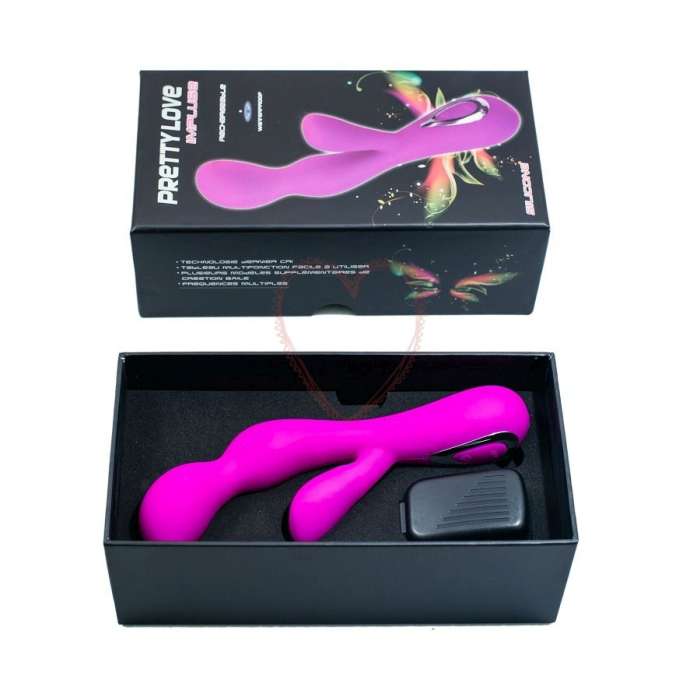VIBRADOR COM ESTIMULADOR - PRETTY LOVE - IMPULSE