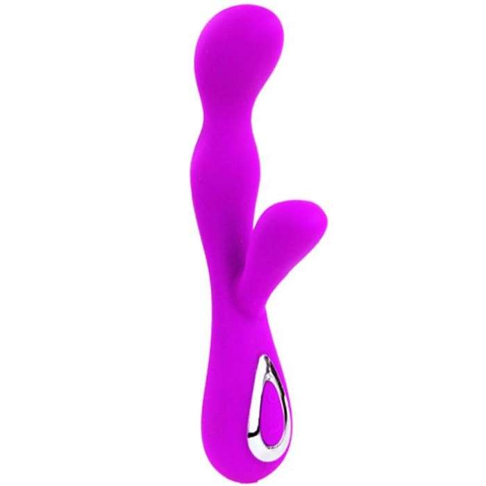 VIBRADOR COM ESTIMULADOR - PRETTY LOVE - IMPULSE