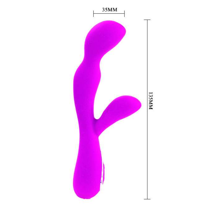 VIBRADOR COM ESTIMULADOR - PRETTY LOVE - IMPULSE