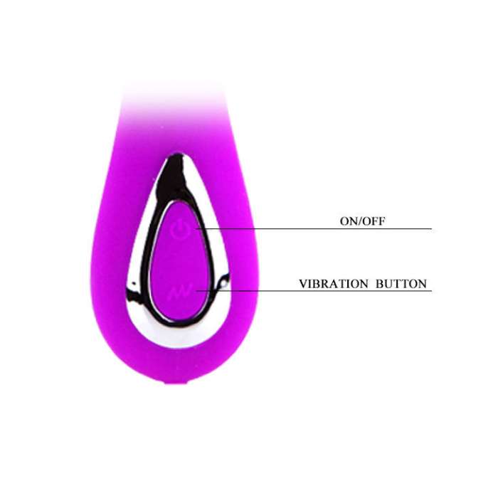 VIBRADOR COM ESTIMULADOR - PRETTY LOVE - IMPULSE