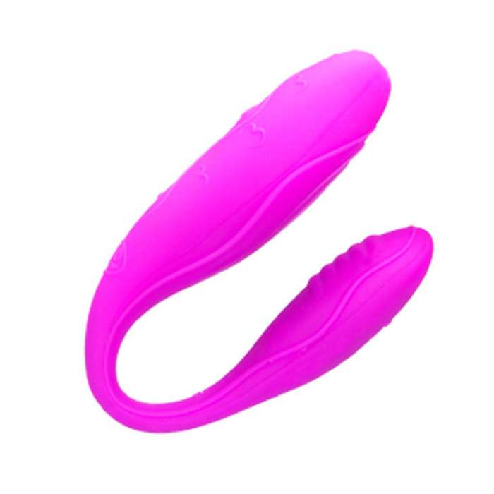 VIBRADOR COM ESTIMULADOR PARA CASAL COM COMANDO - PRETTY LOVE