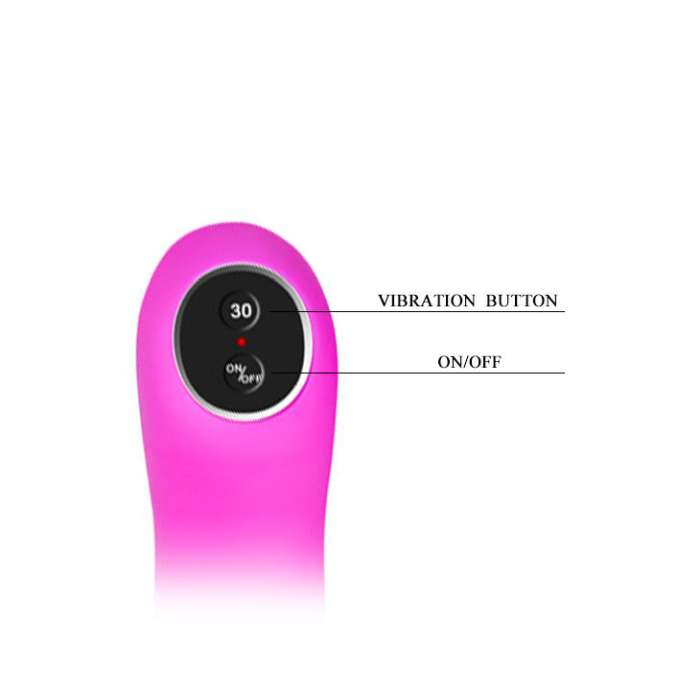 VIBRADOR COM ESTIMULADOR PARA CASAL COM COMANDO - PRETTY LOVE