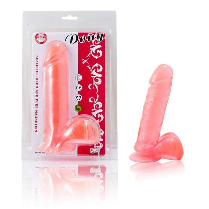 DILDO REALISTICO COM VENTOSA - DONG