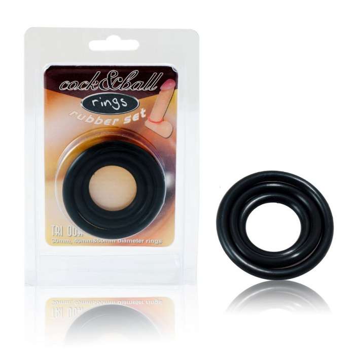 CONJUNTO DE 3 ANEIS PARA PÉNIS - B...