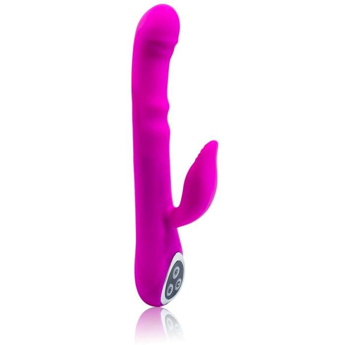 VIBRADOR COM ESTIMULADOR DE CLITÓR...