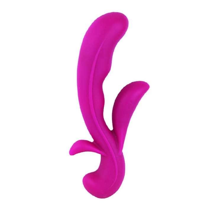 MASSAGEADOR COM ESTIMULADOR DE CLITORIS - PRETTY LOVE