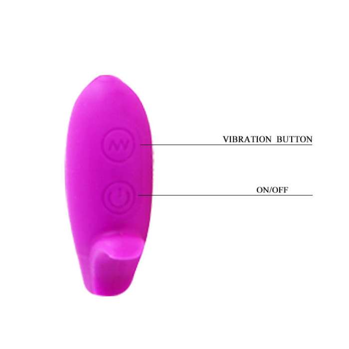 MASSAGEADOR COM ESTIMULADOR DE CLITORIS -  PRETTY LOVE