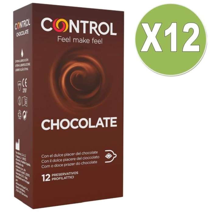 PRESERVATIVOS - CONTROL - CHOCOLATE - 12 UNIDADES