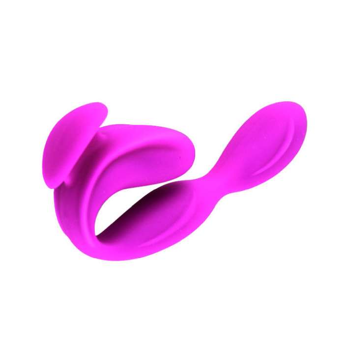 MASSAGEADOR COM ESTIMULADOR DE CLITORIS - PRETTY LOVE