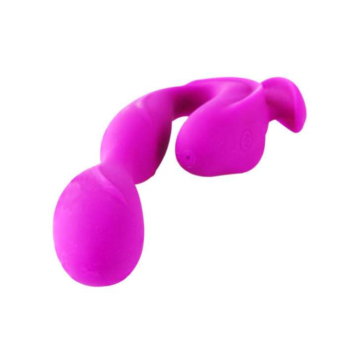 MASSAGEADOR COM ESTIMULADOR DE CLITORIS -  PRETTY LOVE COLBERT