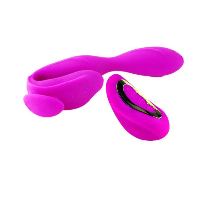 MASSAGEADOR COM ESTIMULADOR DE CLITORIS -  PRETTY LOVE COLBERT
