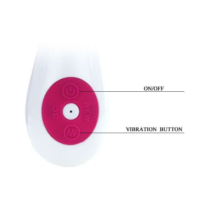 VIBRADOR COM ESTIMULADOR - PRETTY LOVE FLIRTATION