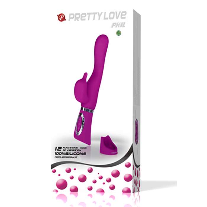 VIBRADOR C/ ESTIMULADOR -  PRETTY LOVE TOOD