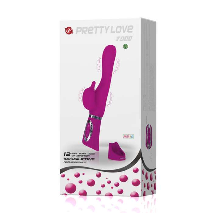 VIBRADOR C/ ESTIMULADOR -  PRETTY LOVE TOOD