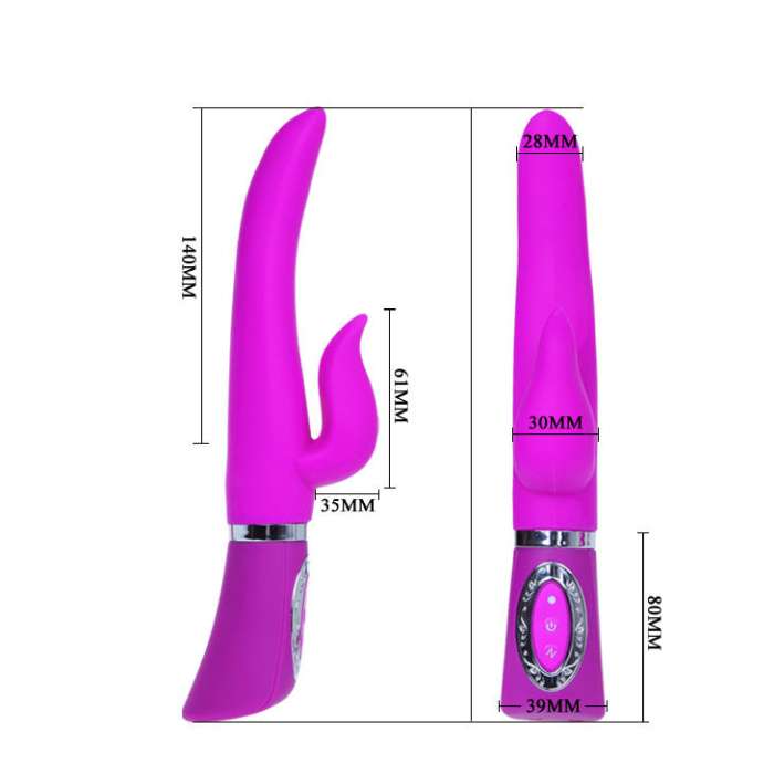 SMART PRETTY LOVE PHIL - VIBRADOR COM ESTIMULADOR DE CLITORIS