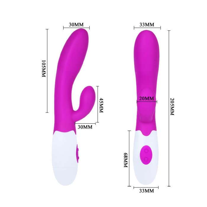 VIBRADOR CON ESTIMULADOR CLITORIS - PRETTY LOVE FLIRTATION  ALVIS