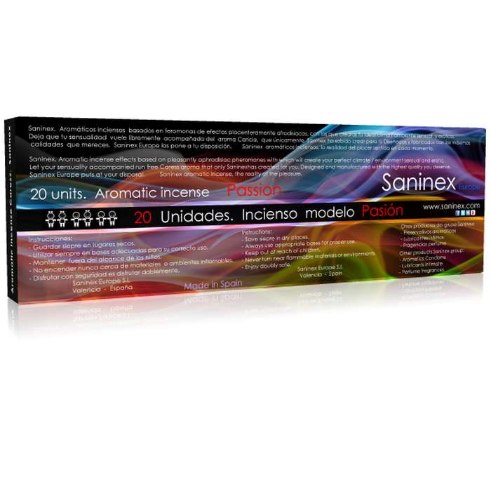INCENSO AFRODISIACO - SANINEX PASSION SCENT 20 STICKS