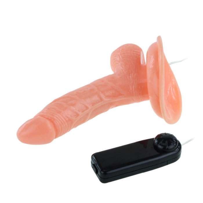 VIBRADOR  REALISTA GIRATÓRIO - 15 CM - BAILE VIBRATORS