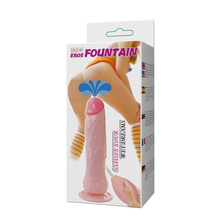 VIBRADOR REALISTA - SIMULADOR DE EJACULAÇÃO COM VENTOSA - 20 CM