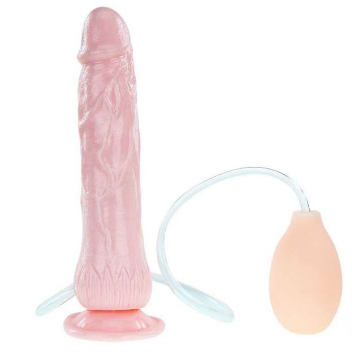 VIBRADOR REALISTA - SIMULADOR DE EJACULAÇÃO COM VENTOSA - 20 CM