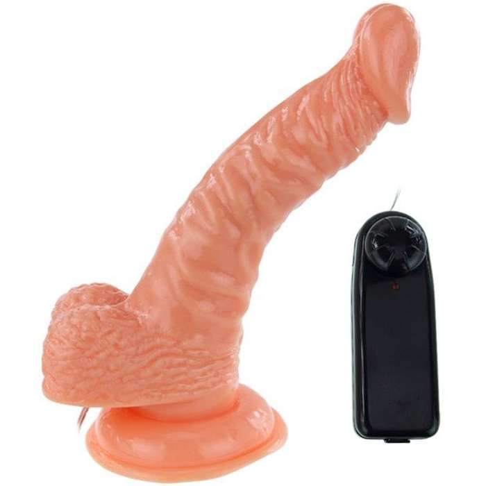 VIBRADOR REALISTICO ROTATIVO COM VENTOSA - 20,5 CM - BAILE VIBRATORS
