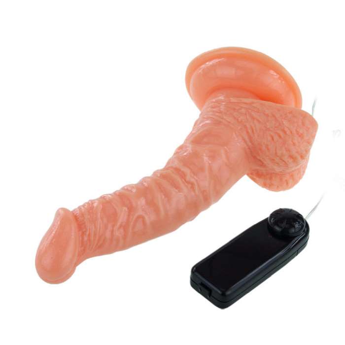 VIBRADOR REALISTICO ROTATIVO COM VENTOSA - 20,5 CM - BAILE VIBRATORS