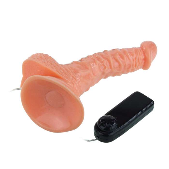 VIBRADOR REALISTICO ROTATIVO COM VENTOSA - 20,5 CM - BAILE VIBRATORS