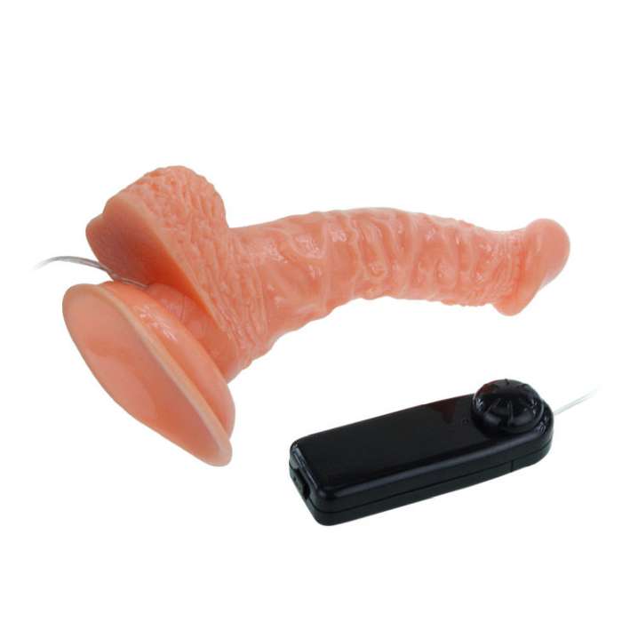 VIBRADOR REALISTICO ROTATIVO COM VENTOSA - 20,5 CM - BAILE VIBRATORS