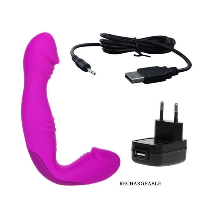 VIBRADOR STRAPLESS RECARREGÁVEL - ANGELO - PRETTY LOVE