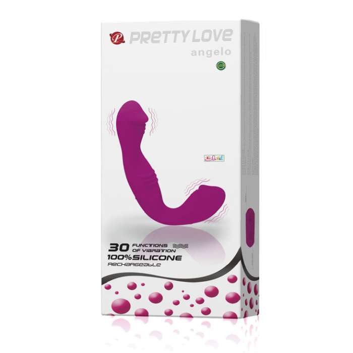 VIBRADOR STRAPLESS RECARREGÁVEL - ANGELO - PRETTY LOVE