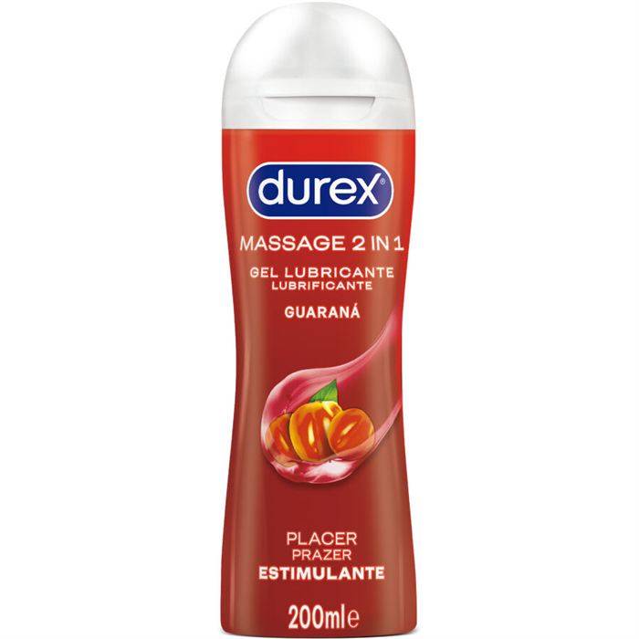 DUREX - GEL LUBRIFICANTE DE MASSAGEM ESTIMULANTE DE GUARANÃ 200 ML