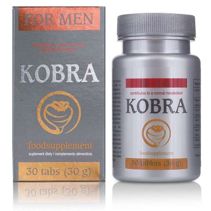 POTENCIADOR SEXUAL - KOBRA FOR MEN 30 TABS