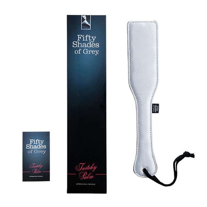 AÇOITADOR DE CETIM E COURO - FIFTY SHADES OF GREY