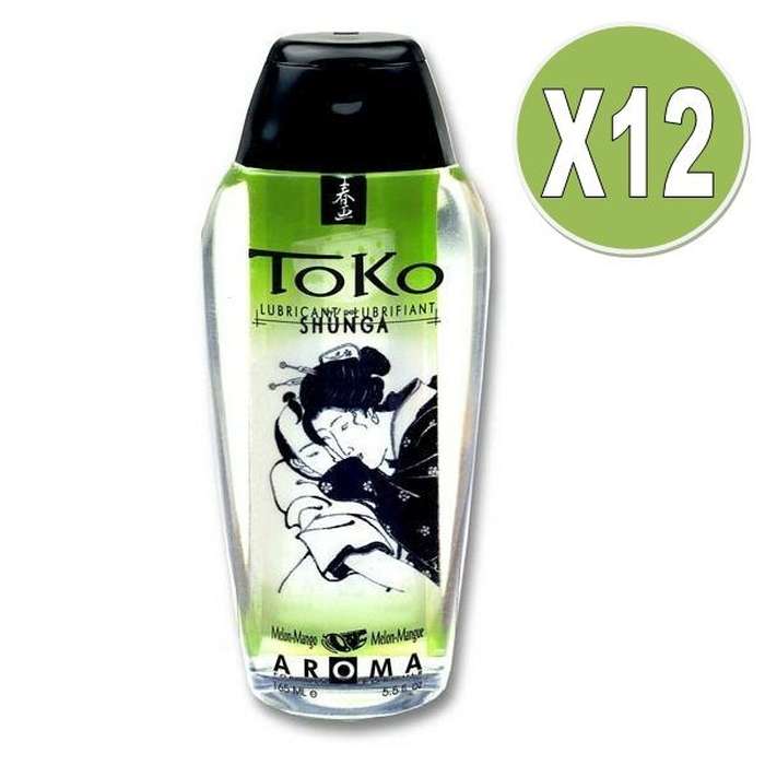 LUBRIFICANTE C/ AROMA - SHUNGA TOKO MELON-MANGO, PACK 12 UDS