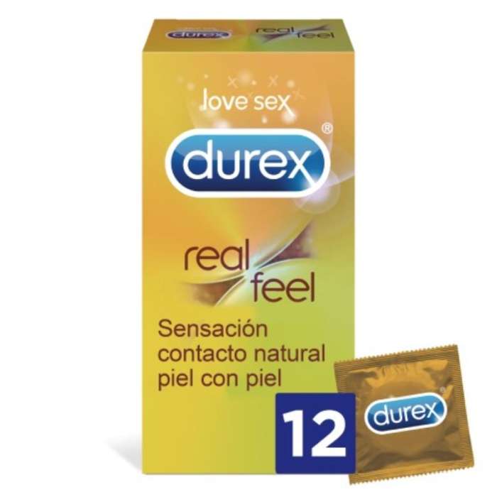 PRESERVATIVOS - DUREX REAL FEEL 12 UNITS