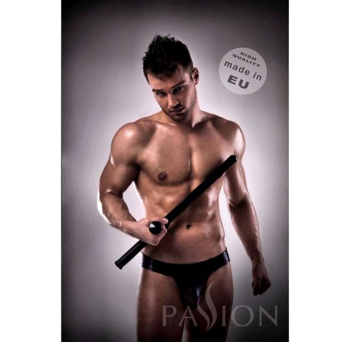 JOCKSTRAP 008 BLACK LEATHER PASSSI...