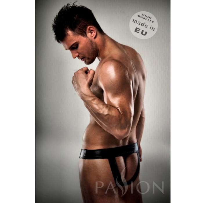 JOCKSTRAP 008 BLACK LEATHER PASSSION MEN LINGERIE S/M