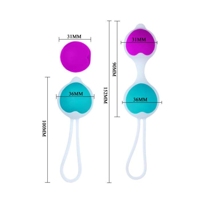 BOLAS DE SILICONE - PRETTY LOVE HEGEL BALLS