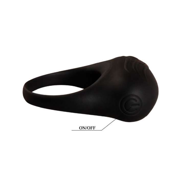 PRETTY LOVE BERTRAM ANILLO VIBRADOR NEGRO