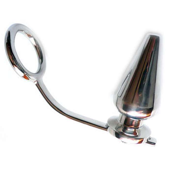 ANEL DE METALHARD COCK COM PLUG ANAL 45 X 50MM